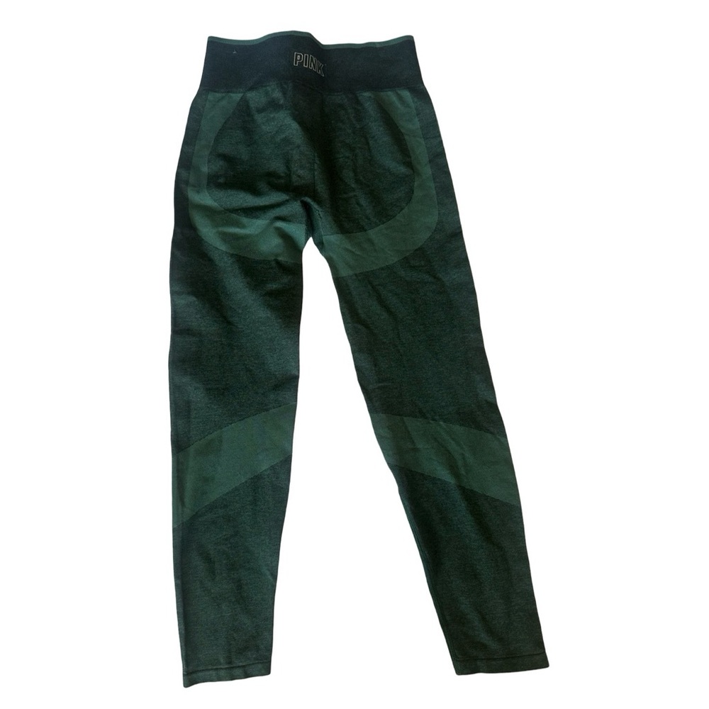 Pink Green Seamless Leggings Size Large - Picture 2 of 4